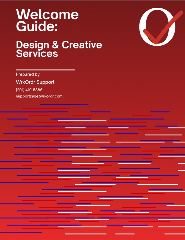 Design & Creative Services welcome guide cover